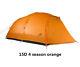 Lightweight 4 Person Backpacking Tent Camping Four Man Light Dome Orange Green