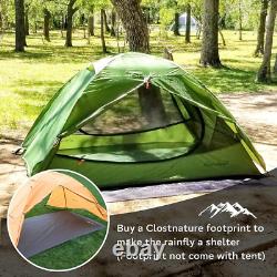 Lightweight Backpacking Tent 3 Season Ultralight 2 man/Green Clostnature