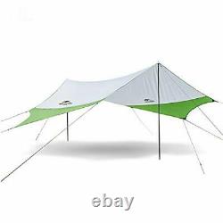 Lightweight Camping Tarp Shelter Beach Tent Sun Shade Awning Canopy with Tarp