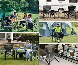 Lightweight Folding Directors Chairs Outdoor, Aluminum Camping Chair Green