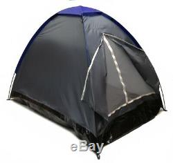 Lot of 4 GRAY DOME CAMPING TENTS 7x5' Two Man GRAPHITE BLUE Sealed Bottom