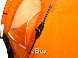 Lot of 4 Instant Automatic Pop Up Backpacking Camping Hiking 2 Man Tent Orange