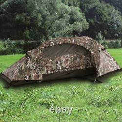 MIL-TEC RECOM ONE-PERSON TUNNEL TENT 1-Man Military Army Camping Multitarn Camo