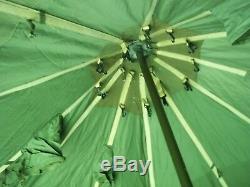 MILITARY SURPLUS 10 MAN ARCTIC TENT 17x17 FT CAMPING HUNTING ARMY. NO LINER