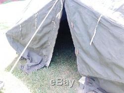 MILITARY SURPLUS 5 MAN M1950 ARCTIC TENT 13x13 CAMPING ARMY+LINER M-1950 HUNTING