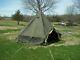 MILITARY SURPLUS 5 MAN M1950 ARCTIC TENT 13x13 CAMPING ARMY+LINER. SMALL HOLES
