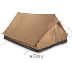 Mil-Tec Military Style 2 Man Tent 80 x 58 Camping Tent Waterproof Ground Sheet