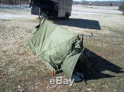 Military Surplus 2 Man Mountain Tent Cold Weather Camping Backpack Army No Poles