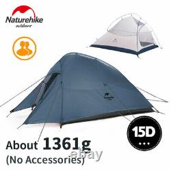 Naturehike Cloud Up Outdoor Camping Tent Ultralight 1 2 3 man 20D Silica Gel