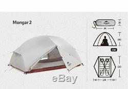 Naturehike Mongar Double Layer Tent 3 Season Lightweight Camping Tent for 2 Men