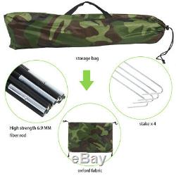 New 1 Person Man Camouflage Tent Single Layer Waterproof Camping Hiking Travel
