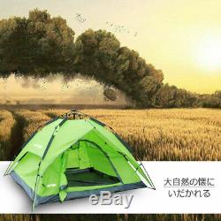 New 3-4 Man Automatic Instant Pop-Up Camping Tent Double Layer Hiking Travelling