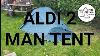 New Aldi Adventuridge 2 Man Tent Is It Any Good Unboxing And First Look At It