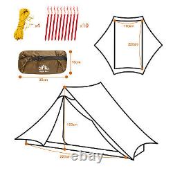 Night Cat 1/2-Man Ultralight Tent Trekking Pole Tent Ultralight Camping Tent