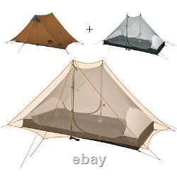 Night Cat 1/2-Man Ultralight Tent Trekking Pole Tent Ultralight Camping Tent US