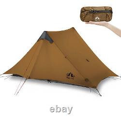 Night Cat 1/2-Man Ultralight Tent Trekking Pole Tent Ultralight Camping Tent US