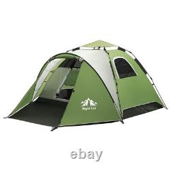 Night Cat 3 Man Person Camping Tent Instant Automatic Dome Pop Up Tent