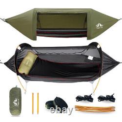 Night Cat Camping Hammock Tent with Mosquito Net and Rain Fly Hanging Bed Swing