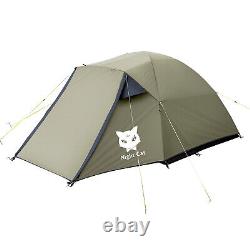 Night Cat Camping Tent Camping Hiking Tent Waterproof Outdoor For 2 3 Man US