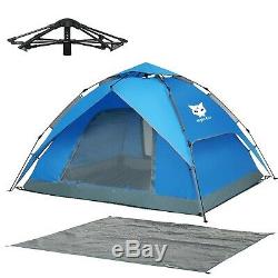Night Cat Pop Up Tent 2 3 4 Man Camping Tent Waterproof Instant Automatic Eas