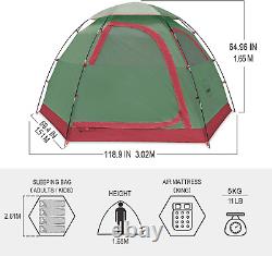 Outdoor Camping Tent 2/4 Person Waterproof Camping Tents Easy Setup Two/Four Man