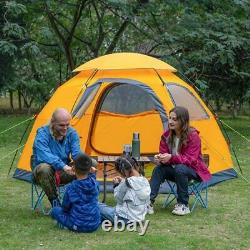 Outdoor Camping Tent 4 Person Waterproof Camping Tents Easy Setup Two/Four Man