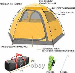 Outdoor Camping Tent 4 Person Waterproof Camping Tents Easy Setup Two/Four Man