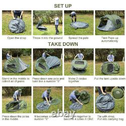 Outdoor Gear Youth 3-4 Men Camping Pop Up Instant Tent Easy To Set Up Tents US