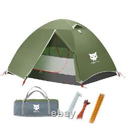 Outdoor Hiking 2 Man Family Camping Tent Backpacking Waterproof Windproof Tent