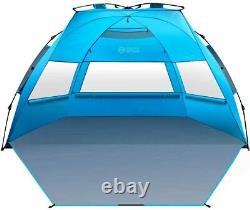 OutdoorMaster Pop-Up 3-4 Person Beach Tent X-Large Easy Setup Camp Shade Canopy