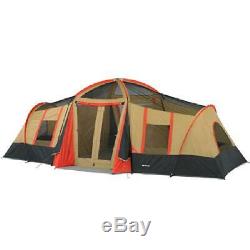 Ozark Trail 10 Person Camping Tent 3 Rooms 20' x 11' Large Outdoor Family Cabin