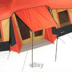 Ozark Trail 10 Person Camping Tent 3 Rooms 20' x 11' Large Outdoor Family Cabin