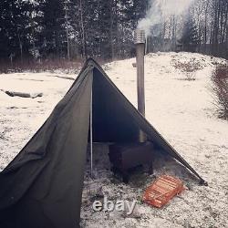 POLISH ARMY NOS MILITARY LAAVU TENT 2 PERSON 2x PONCHO SHELTER TIPI HALF SIZE 2