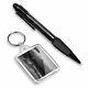 Pen & Keyring (Rectangle) BW Wilderness Camping Tent Wild Camp #37366