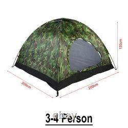 Pop Up Tent Automatic 3-4 Man Person Family Tent Camping Festival Shelter Beach