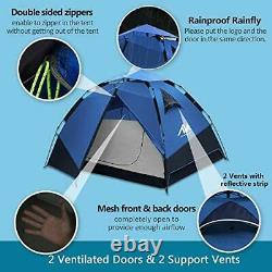 Pop Up Tent Instant Tent Camping Tents for 2 3 4 Person People Man Waterproof Ea