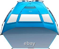 Pop up Beach Tent for 4 Person Easy Setup and Portable Beach Shade Sun