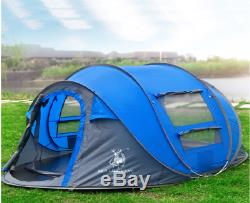 Pop up tent for 3-4 man, waterproof camping, hiking and festival tent. 4 seasons