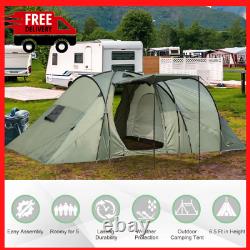 Premium 5 Man Camping Tent Family Friends Outdoor Shelter with Rainfly 3 Rooms New