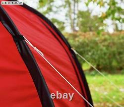ProAction 6 Man Person 2 Room Tunnel Camping Tent Fishing Sports Waterproof