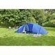 ProAction Polyester 6 Man 2 Room Waterproof Camping Tent Blue