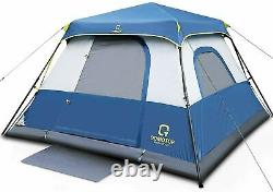 QOMOTOP 6 Man 60 Seconds Set Up Setting up camp Tent, Waterproof Spring Up Tent