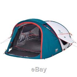 QUECHUA 2 Seconds 2 XL Fresh & Black Pop Up Waterproof Camping Tent 2 Man FAST