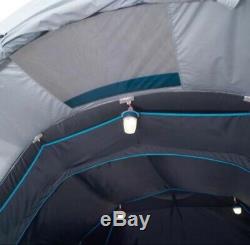 Quechua Air Seconds Inflatable XL Fresh & Black Family Camping Tent 4 Man