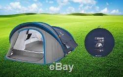 Quechua Waterproof Pop Up Camping Tent 2 Seconds XL AIR II, 2 Man Double Lining