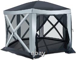 Rapid Pop-Up Outdoor Tent Gazebo with Floor 12 X12 Portable Screen Camping Ten