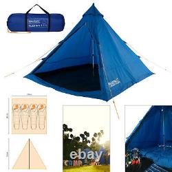 Regatta 4 Man Zeefest Tipi Camping Durable Festival Waterproof Easy Pitch Tent