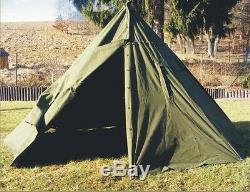 SIZE 2 Polish Army 2 Man Canvas Teepee Tent Lavvu Rain Poncho festival camping