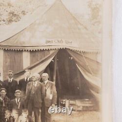 Salem Boys Club Oregon State Fair Photo c1916 Camp Tent Vintage Antique OR B121