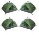 Set of 4 Instant Automatic Pop Up Tents Backpacking Camping Hiking 4 Man